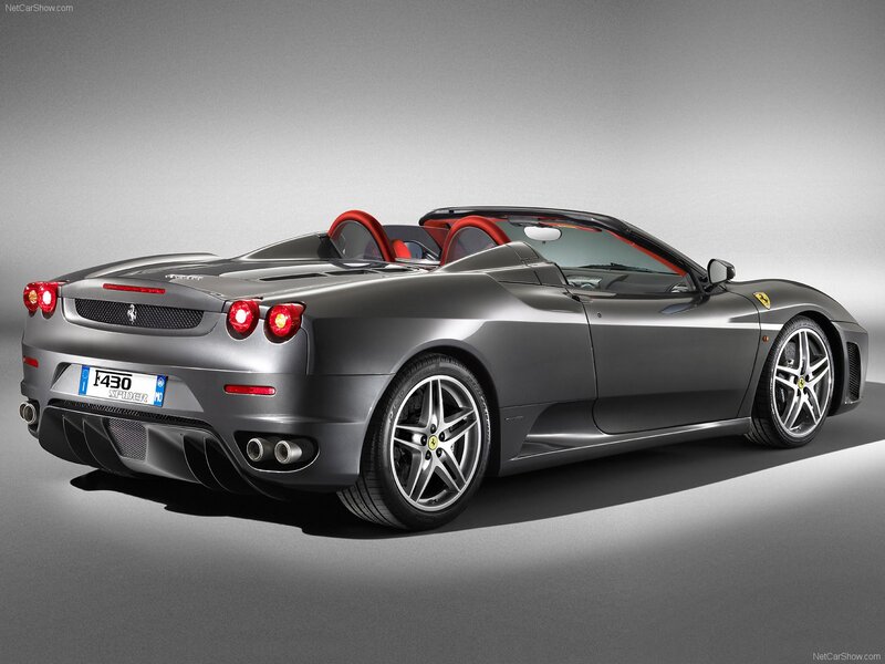 Silver Ferrari F430 Spider — Gray