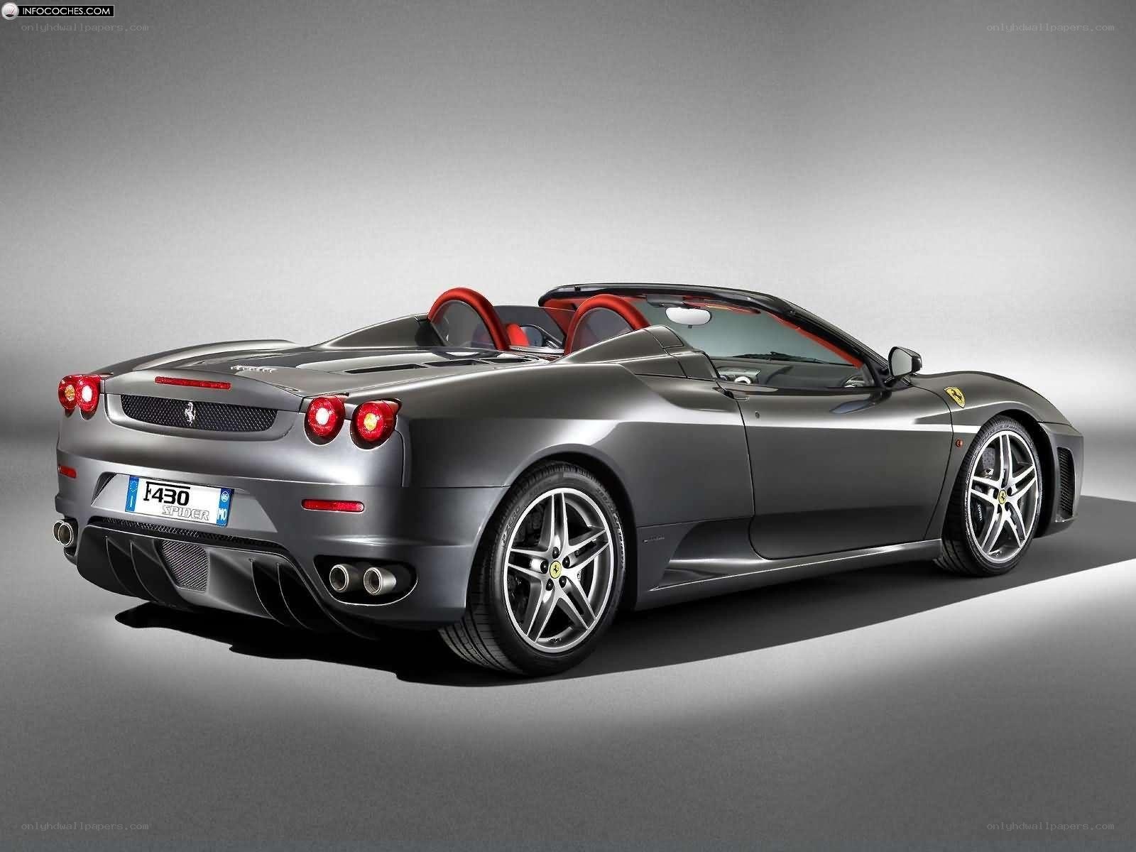 Silver Ferrari F430 Spider