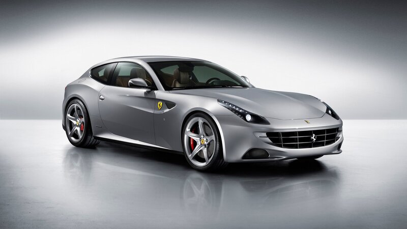 Silver Ferrari Ff — Gray, Dramatic