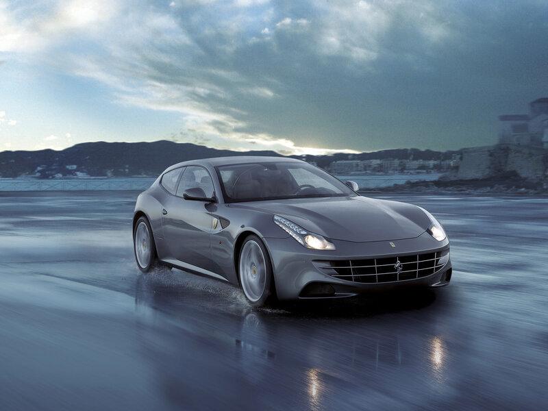 Silver Ferrari FF