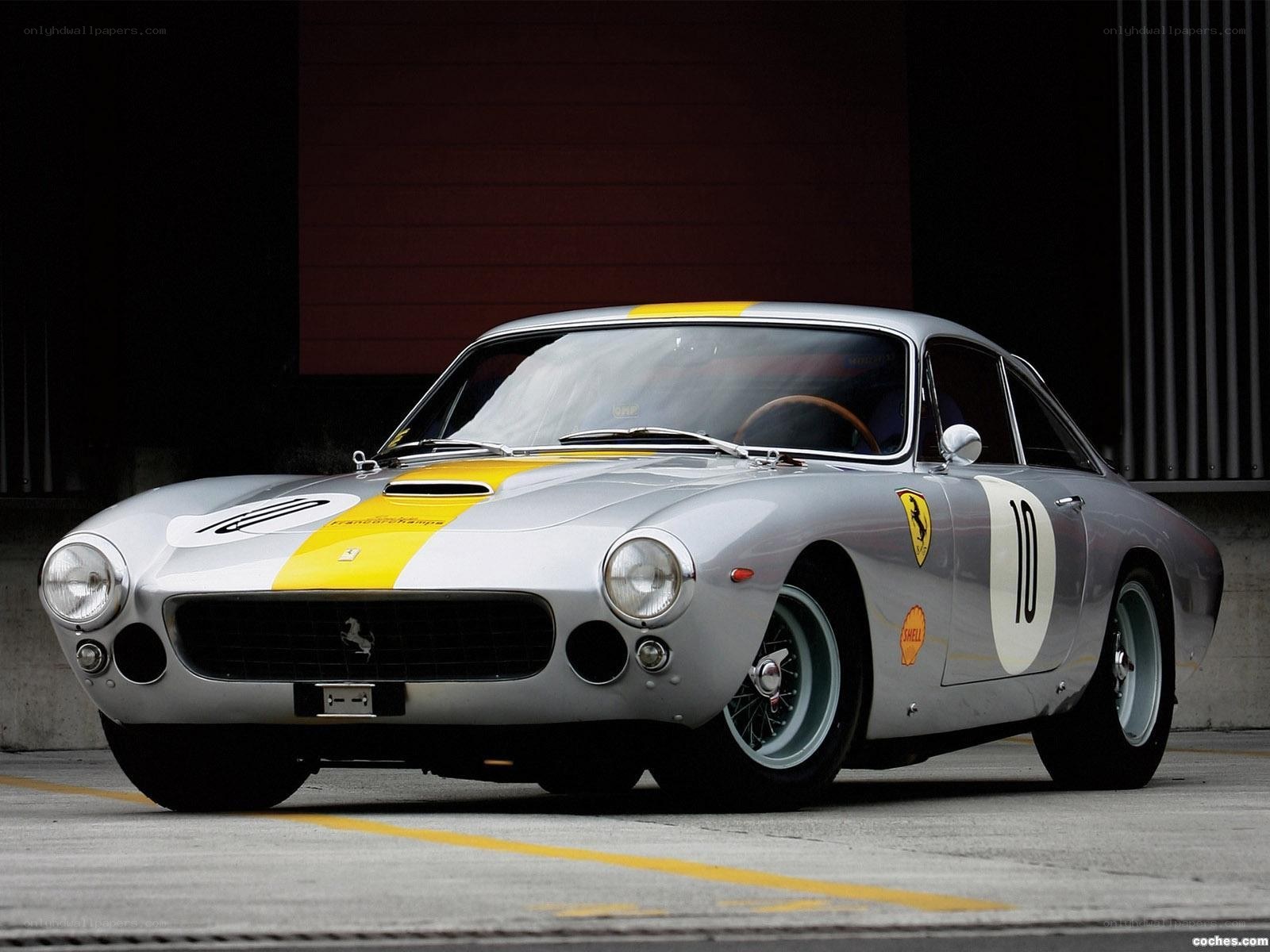 Silver Ferrari race car