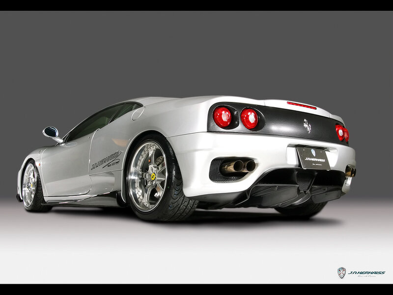 silver ferrari sports car