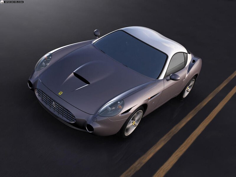 silver ferrari sports car