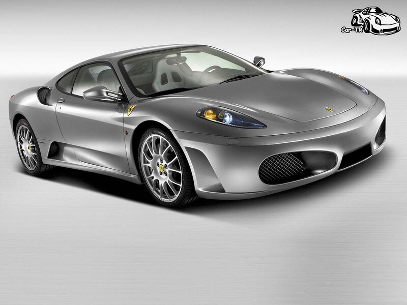 Silver Ferrari sports car
