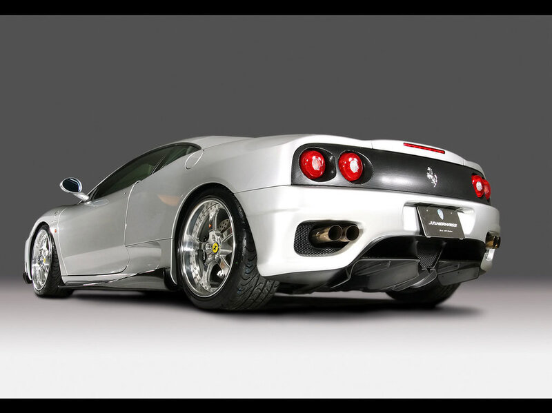 silver ferrari sports car