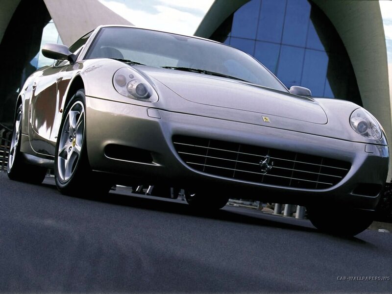 silver ferrari sports car