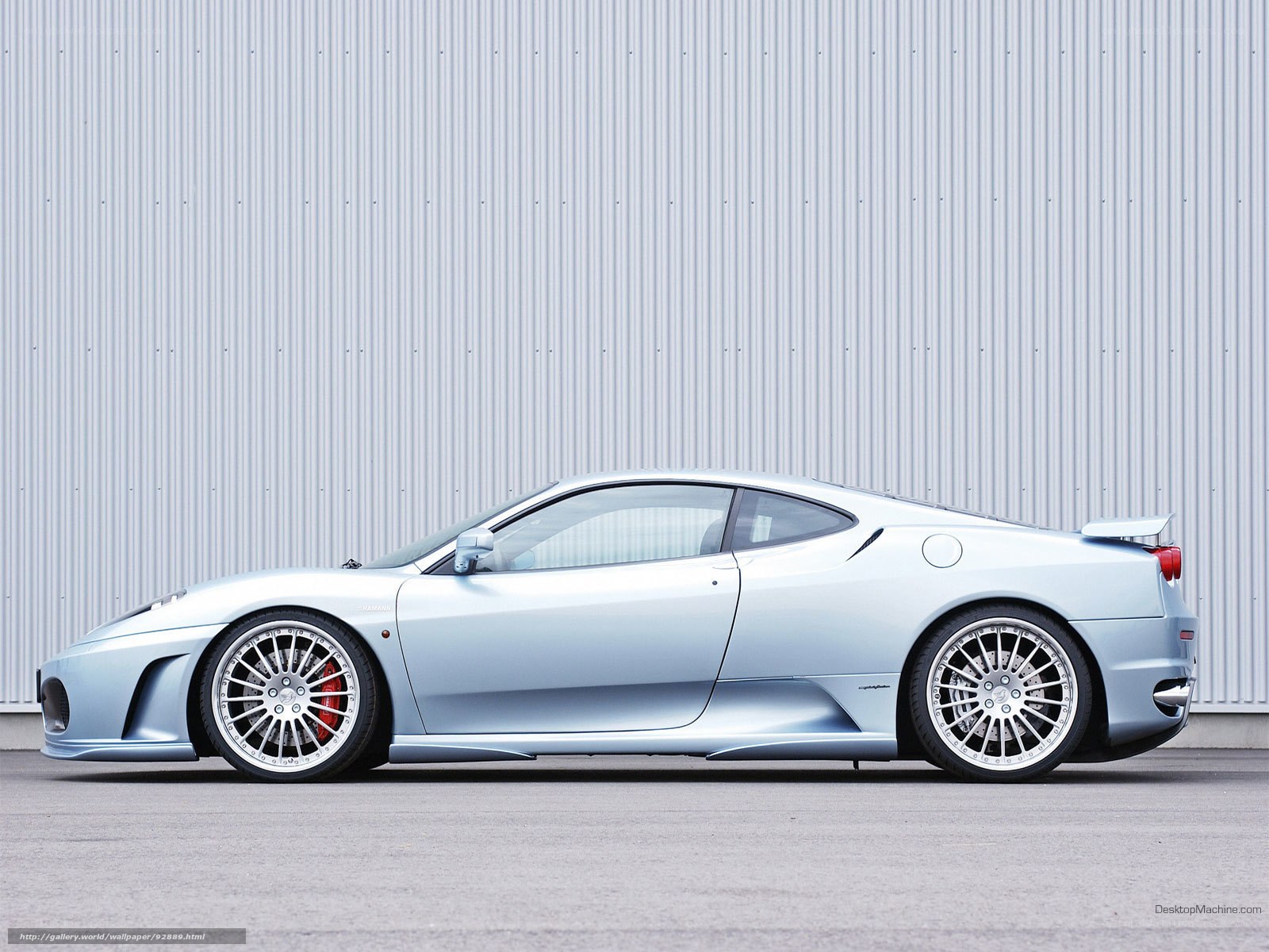 silver ferrari sports car