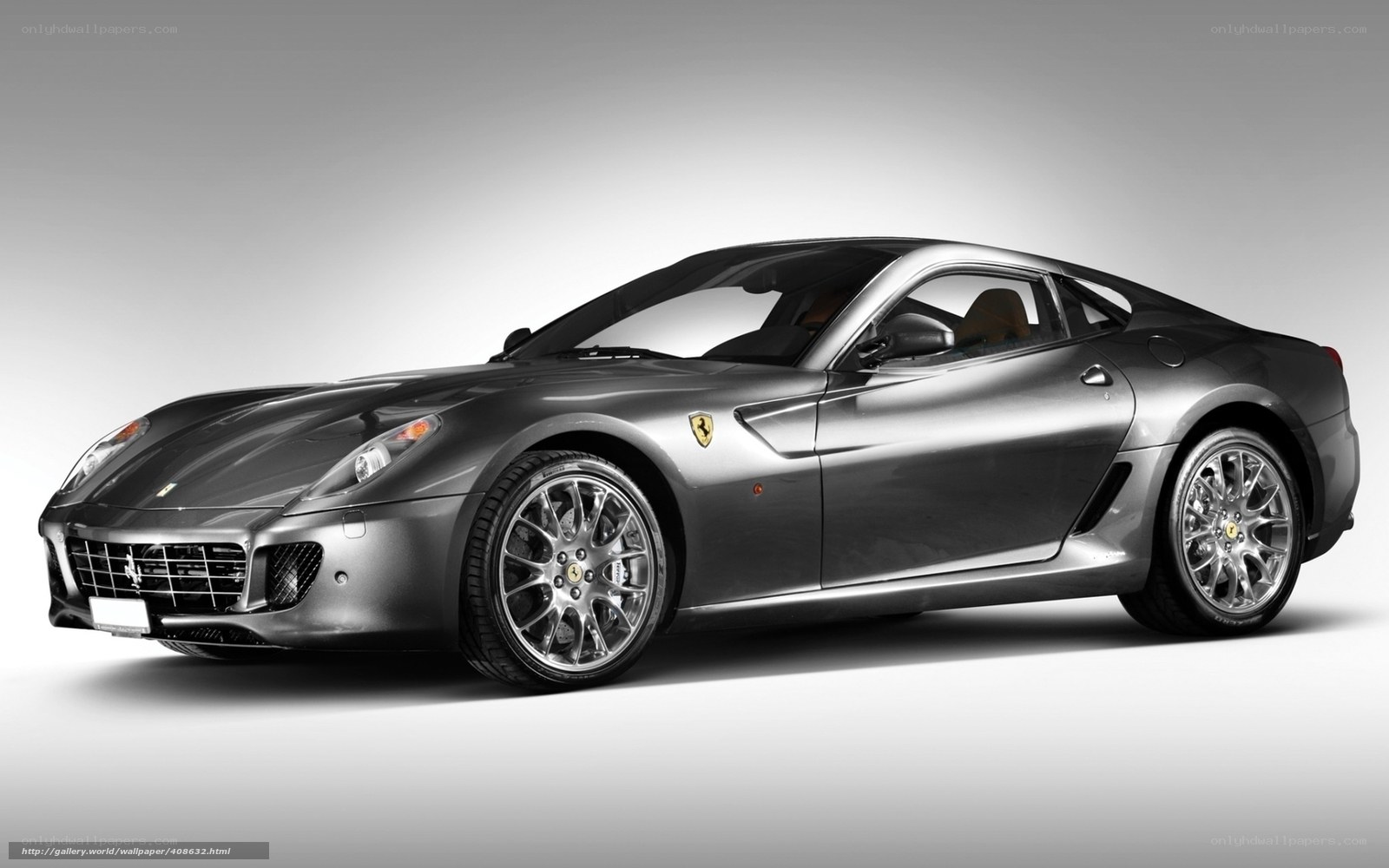 silver ferrari sports car