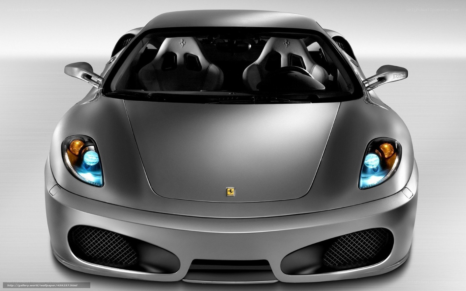 silver ferrari sports car