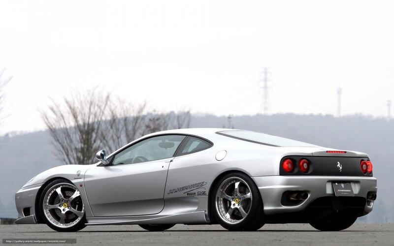 Silver Ferrari Sports Car — Calm, Photograph