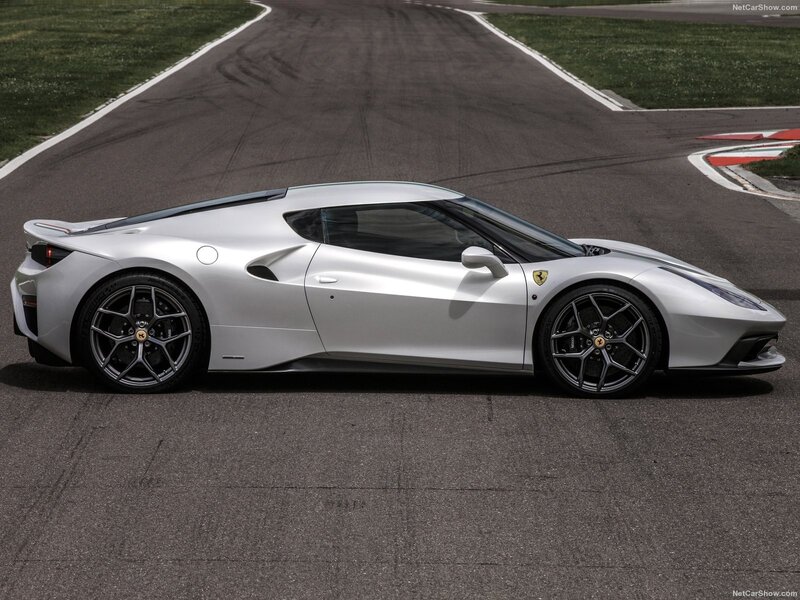 Silver Ferrari Sports Car — Dynamic