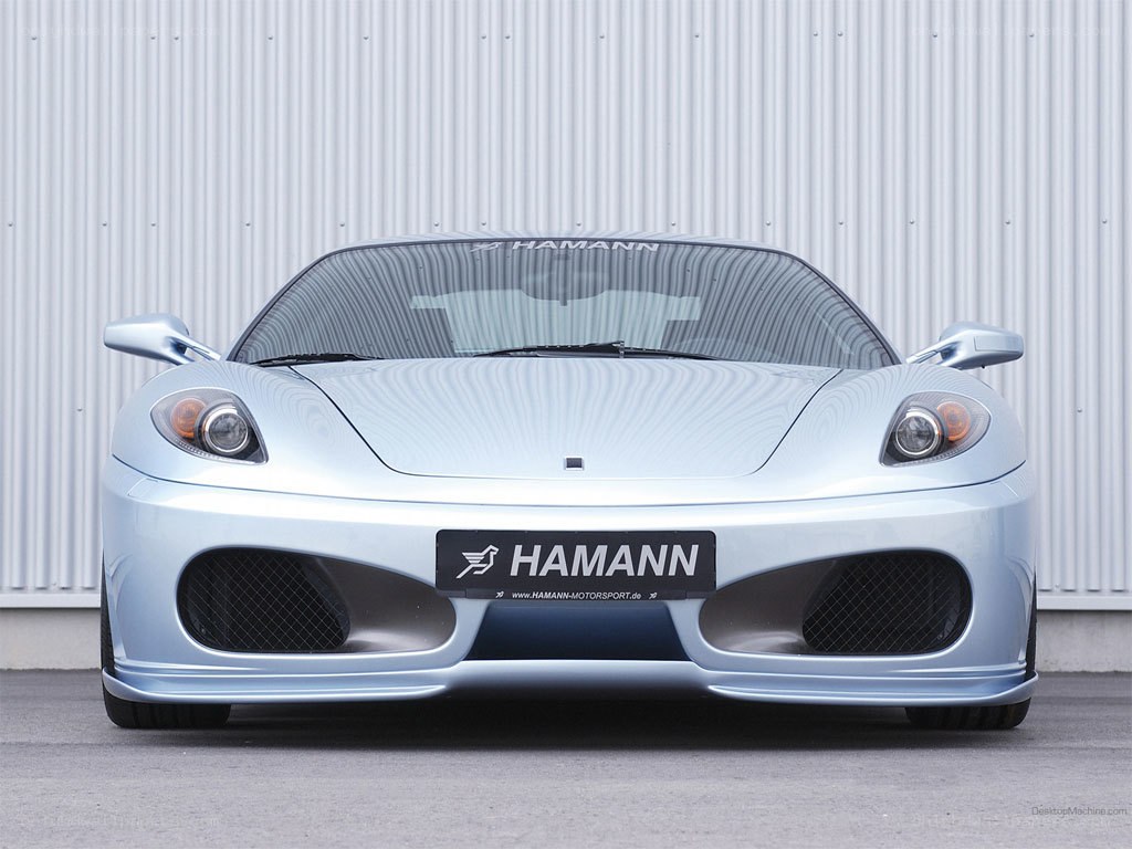 silver ferrari with hamann body kit