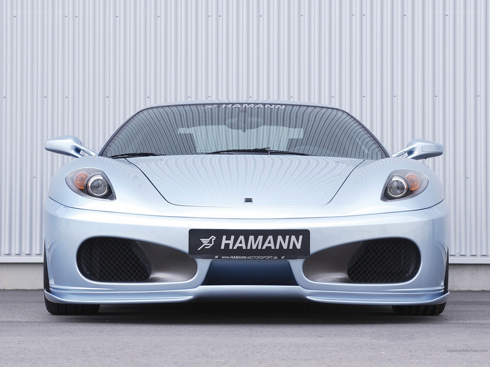 silver ferrari with hamann body kit