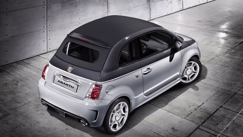 Silver Fiat Abarth — Dramatic