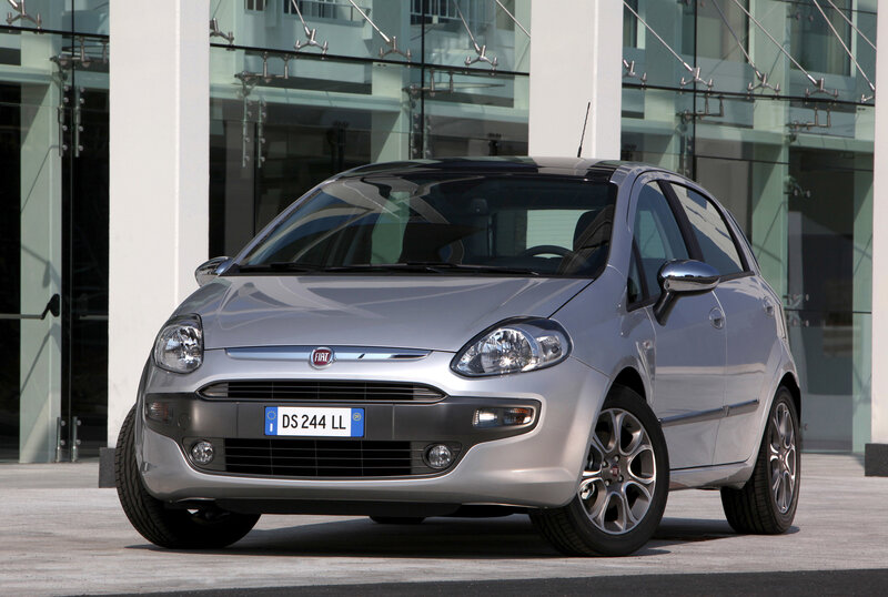 Silver Fiat Punto car