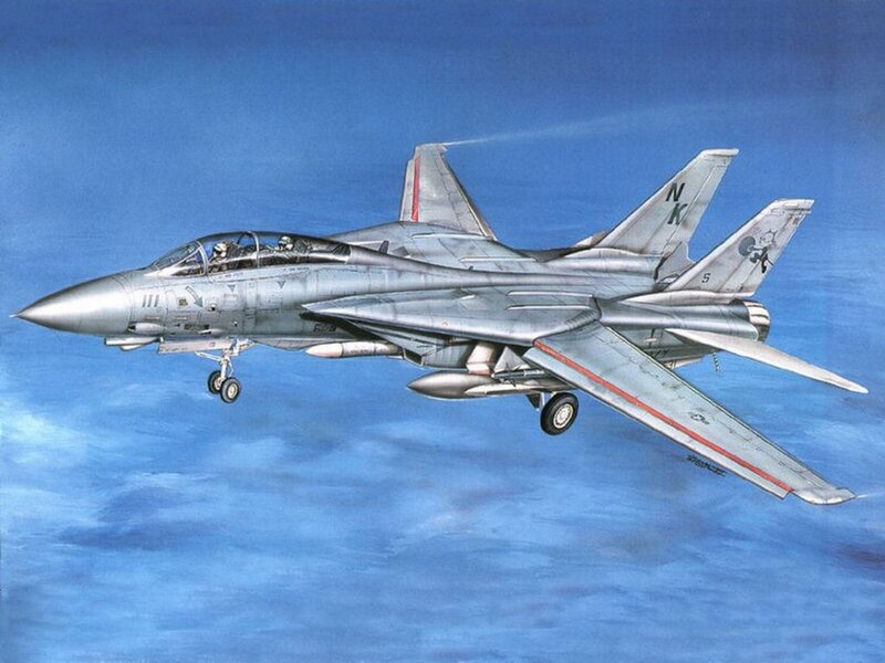 Silver Fighter Jet — Blue, Dynamic, Illustration
