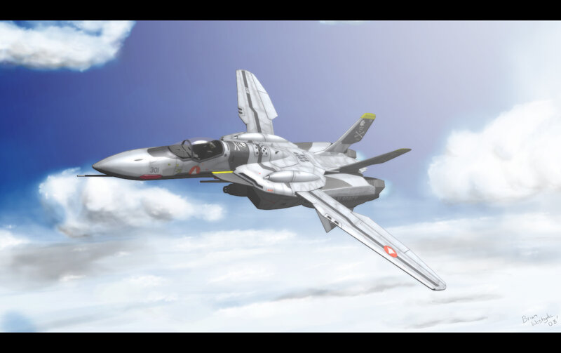 Silver Fighter Jet