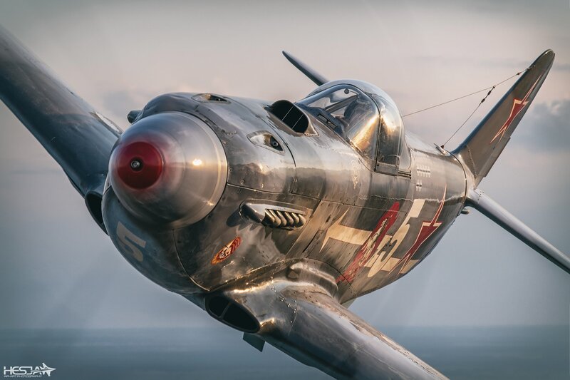Silver Fighter Plane — Gray, Dramatic, Sunset