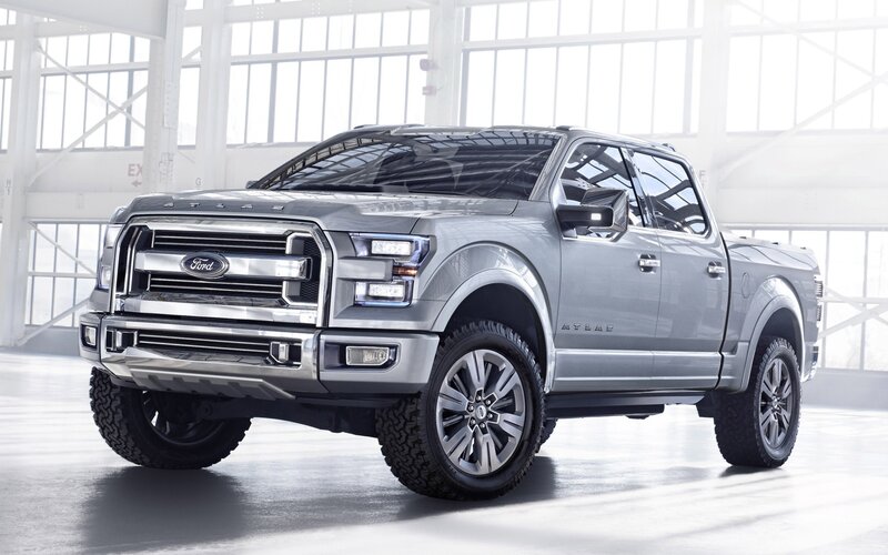 Silver Ford Atlas Truck