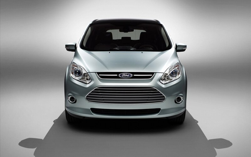 silver ford c-max front view