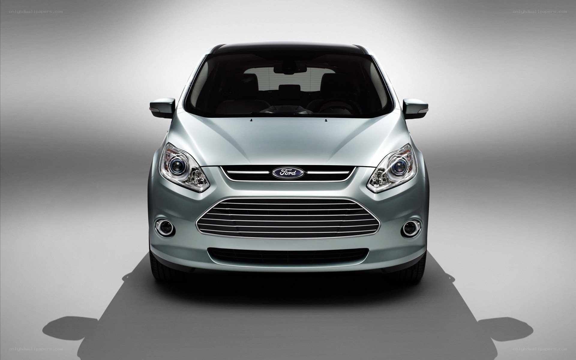 silver ford c-max front view