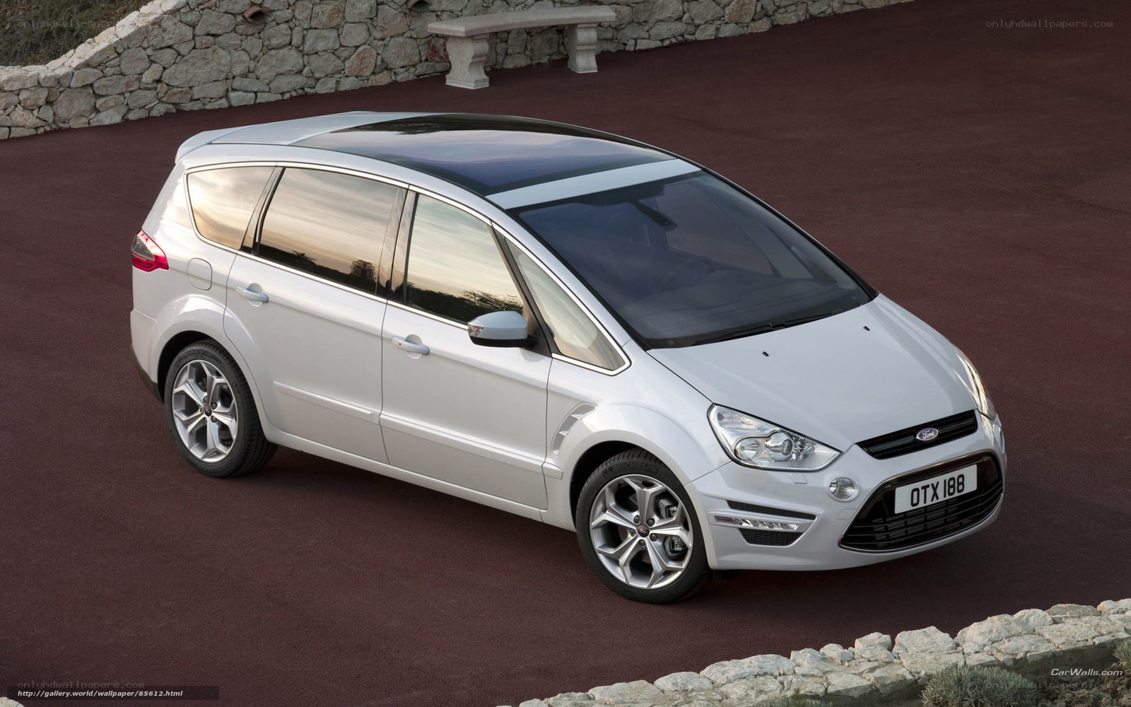 silver ford c-max parked