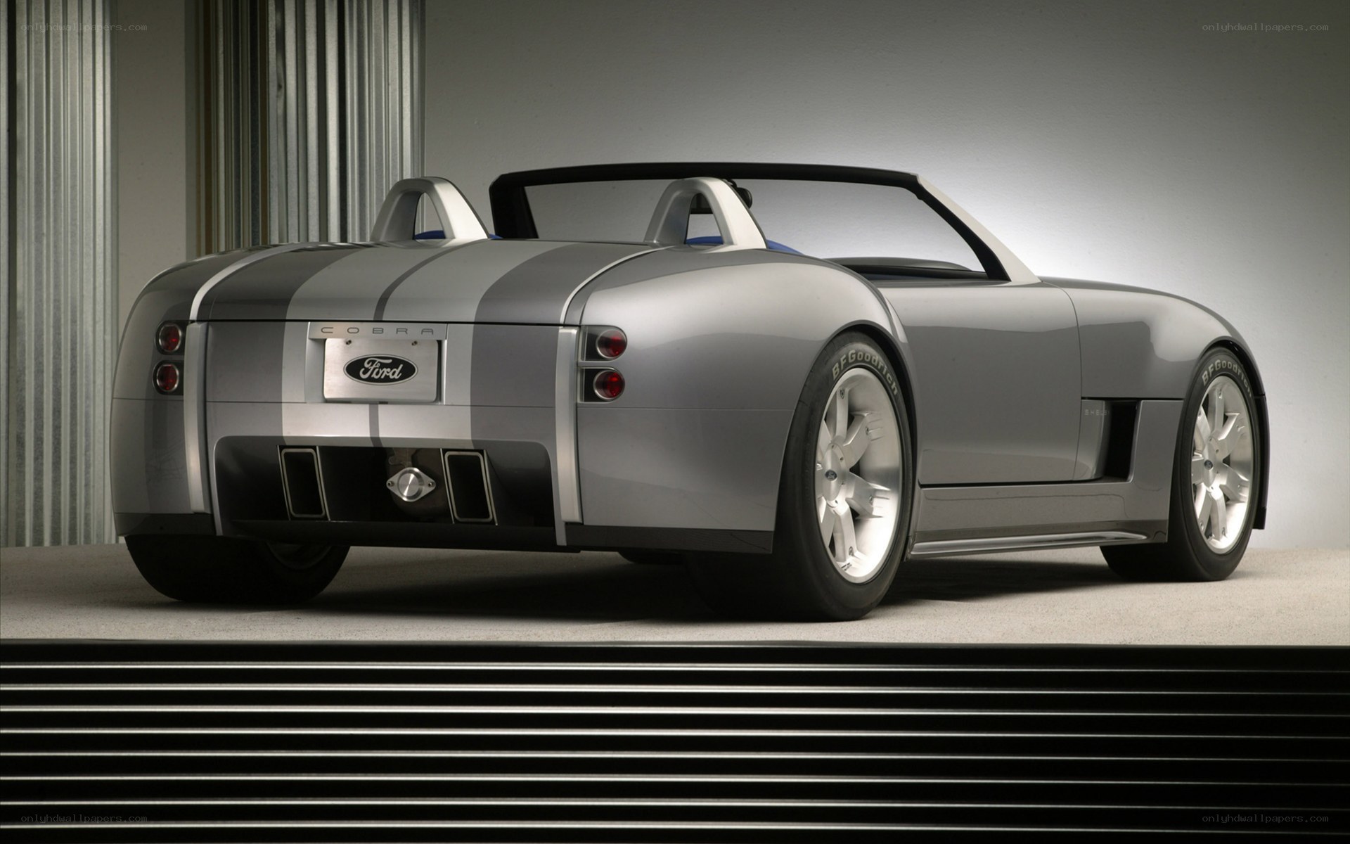 Silver Ford Cobra Concept Car