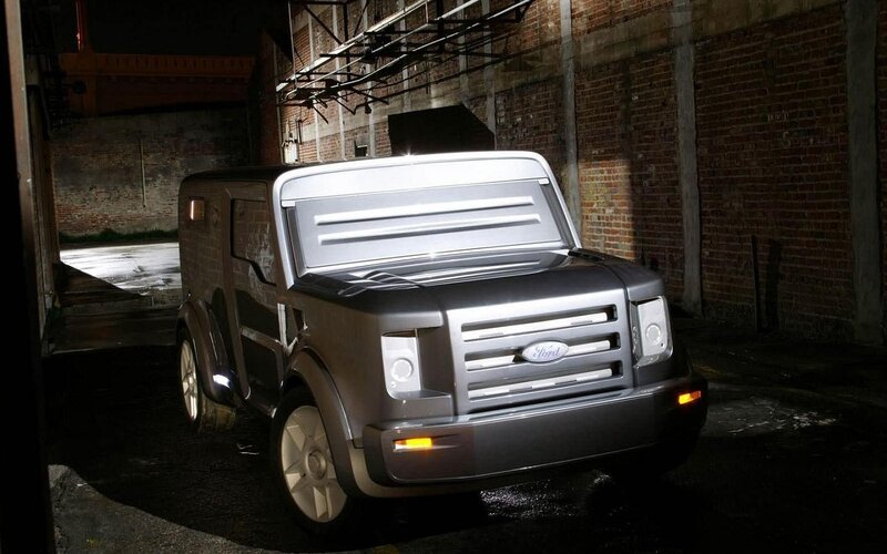 Silver Ford Concept Vehicle — Gray