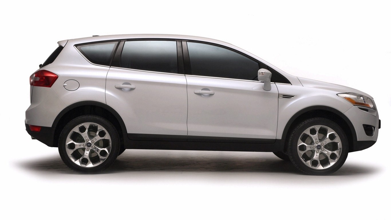 silver ford escape suv