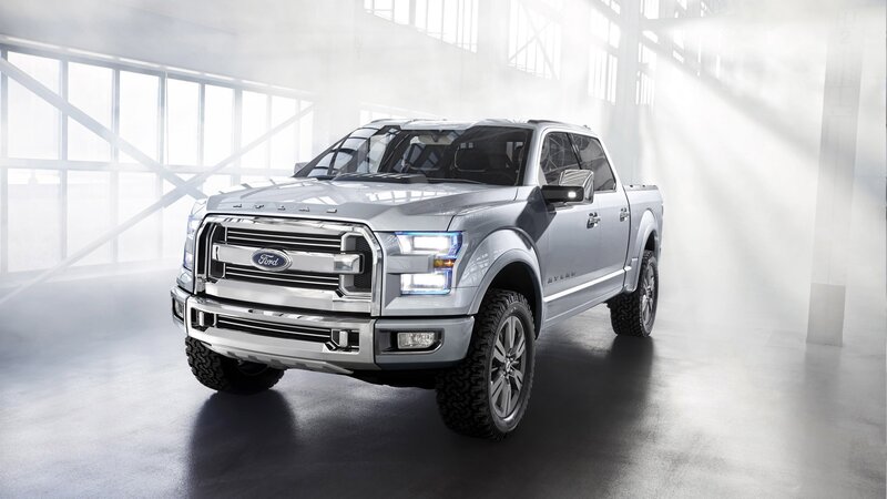 Silver Ford F-150 pickup truck