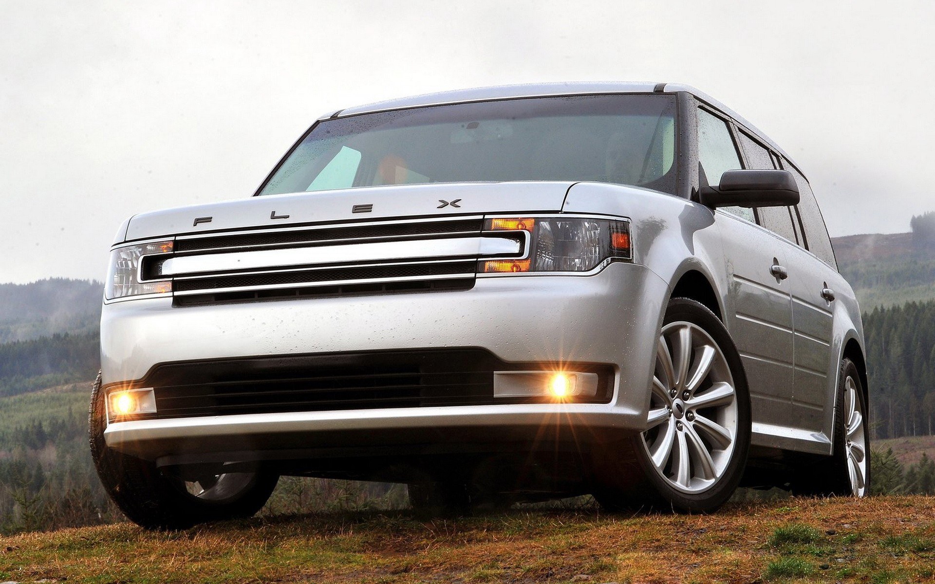 silver ford flex suv