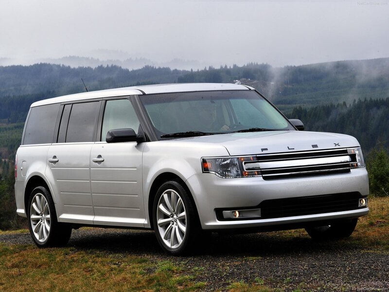 silver ford flex suv