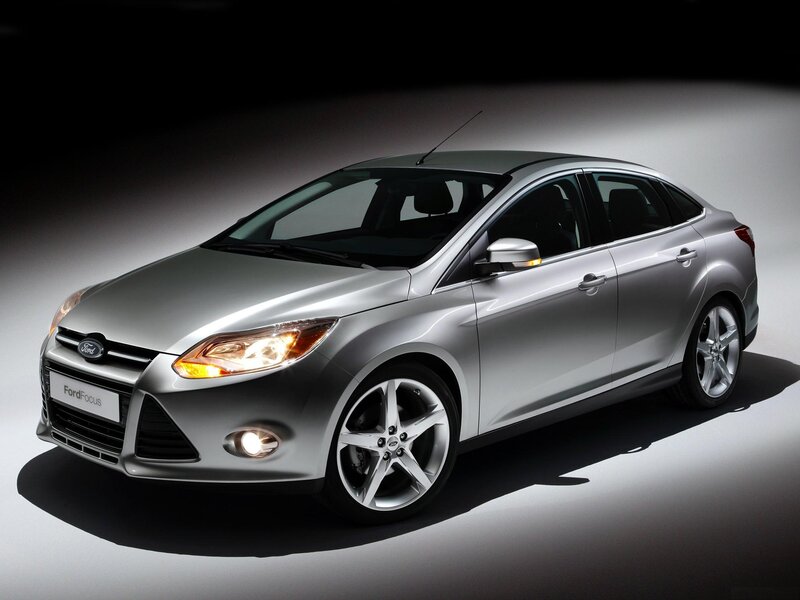 Silver Ford Focus sedan