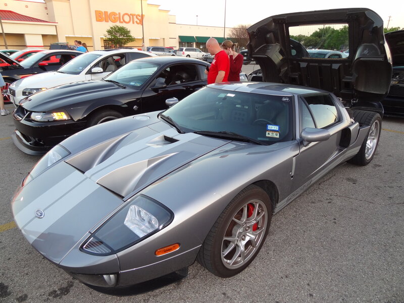 Silver Ford Gt Car — Gray, Outdoor