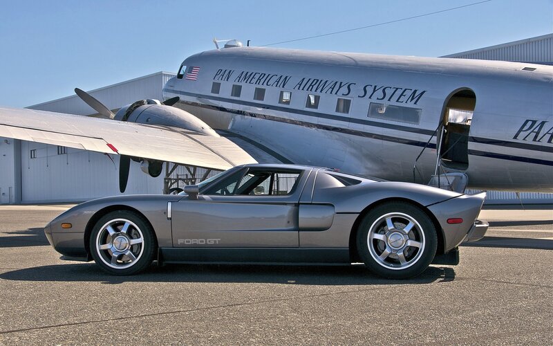 Silver Ford GT Car — Gray, Serene
