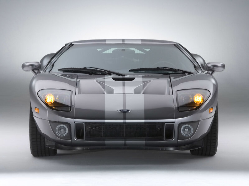 silver ford gt front view