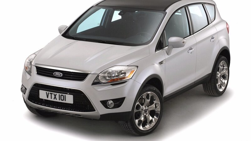 silver ford kuga suv