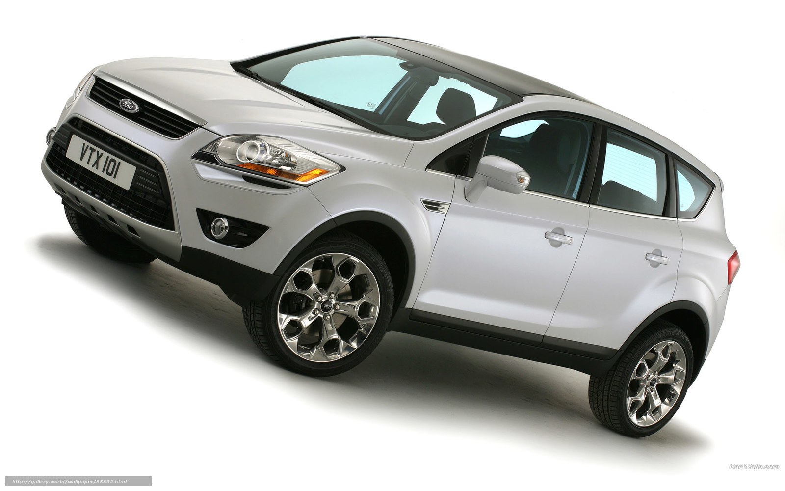silver ford kuga suv