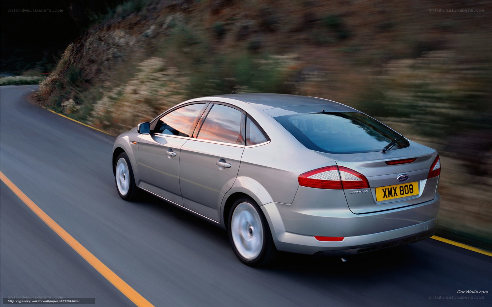 silver ford mondeo driving