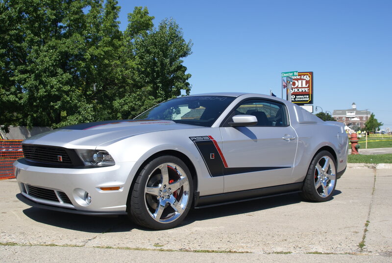 Silver Ford Mustang — Bright, Sunny
