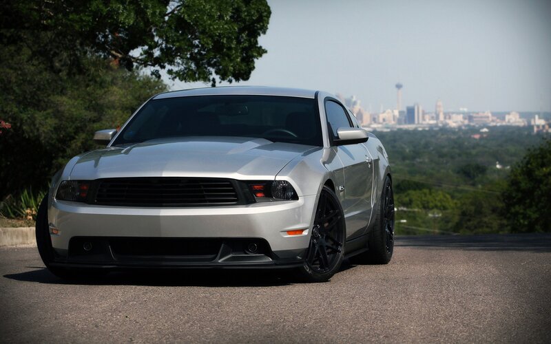 Silver Ford Mustang — Calm, Afternoon