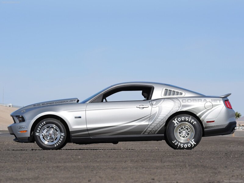 Silver Ford Mustang Cobra Jet