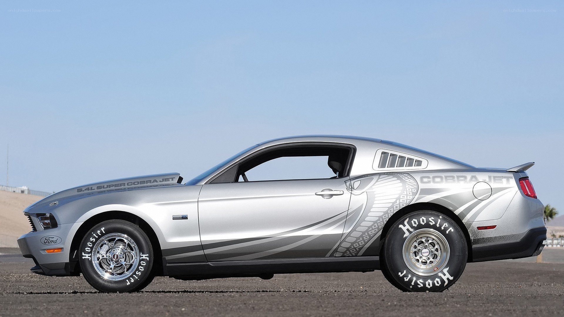 Silver Ford Mustang Cobra Jet