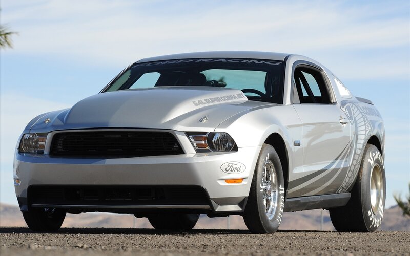 silver ford mustang cobra jet