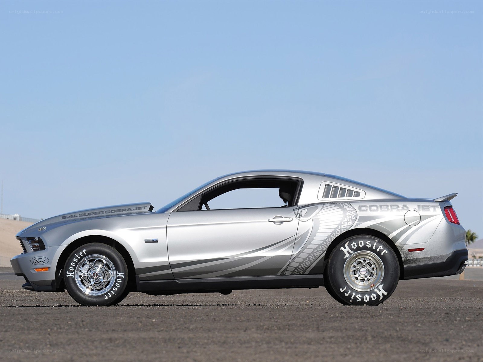 Silver Ford Mustang Cobra Jet