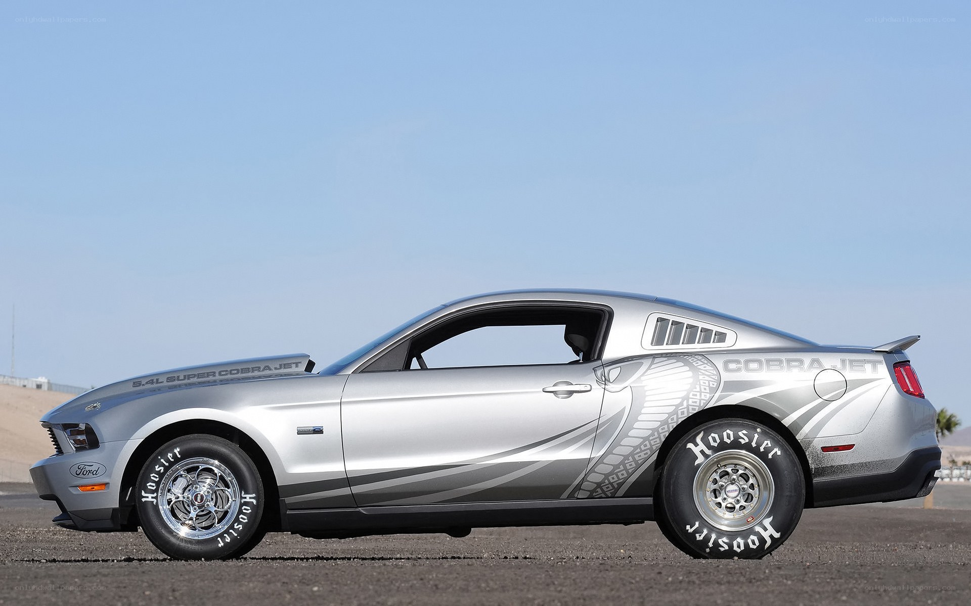 Silver Ford Mustang Cobra Jet