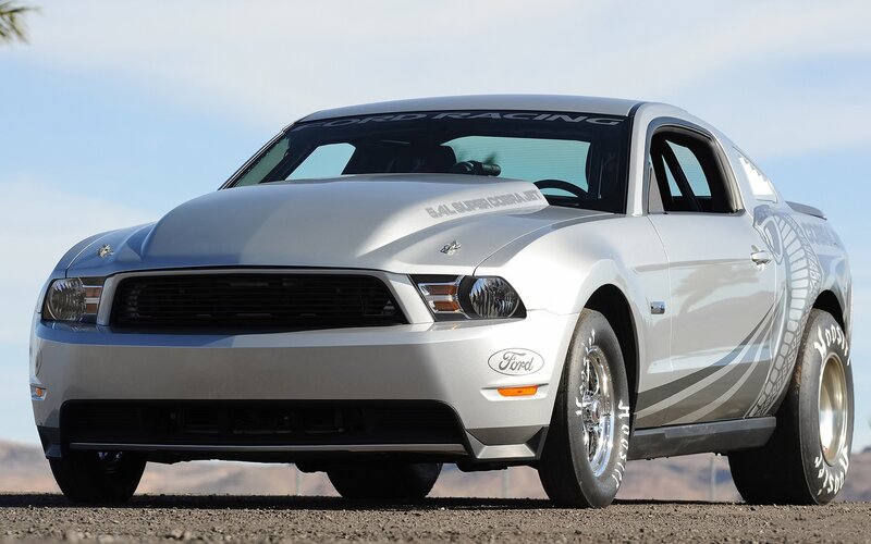 Silver Ford Mustang Cobra