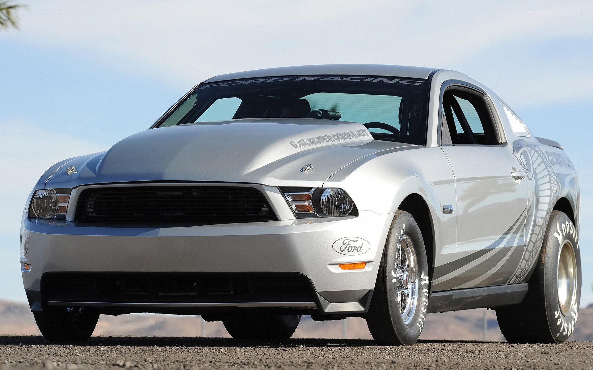 Silver Ford Mustang Cobra
