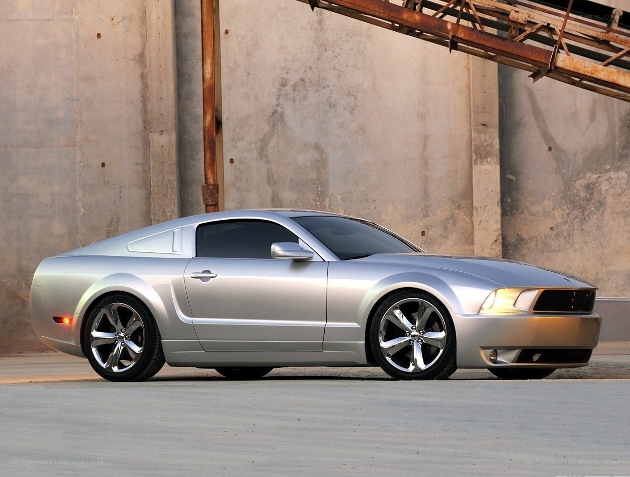 silver ford mustang coupe