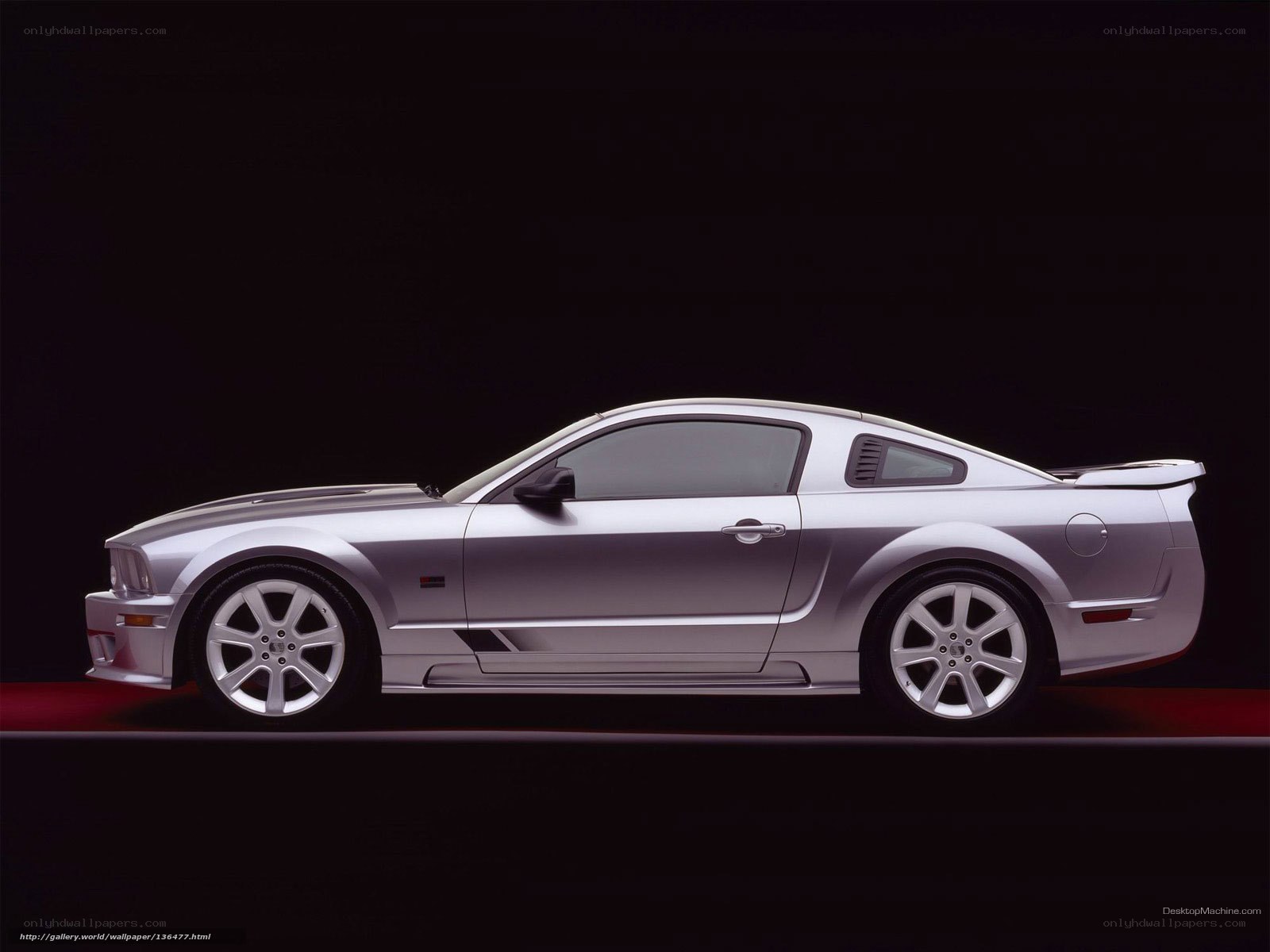 silver ford mustang coupe